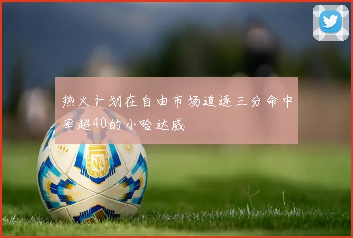 热火计划在自由市场追逐三分命中率超40的小哈达威